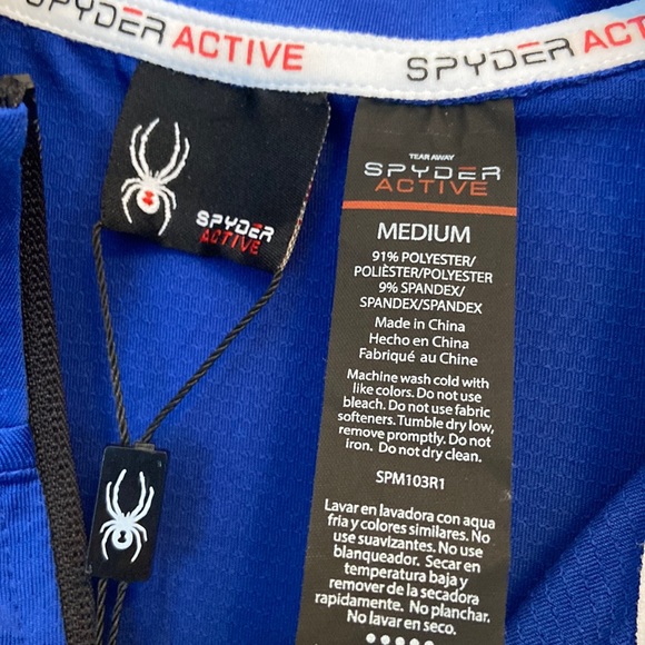 NWT | Spyder Active Performance 1/4 Zip Baselayer ~ SPM103R1D - Picture 10 of 10